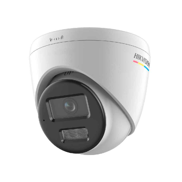 Imagem de Camera Hikvision IP ColorVu 2MP Full HD Turret 2.8mm Luz Branca 30m Mic Embutido IP67 DS-2CD1327G2H-LIU