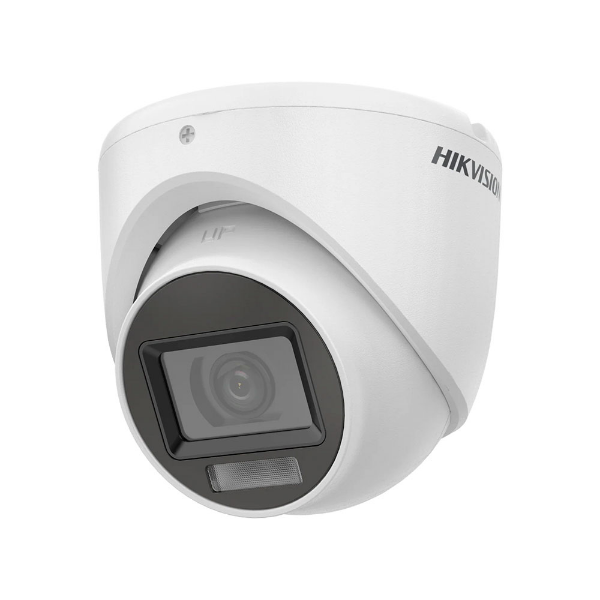 Imagem de Camera Hikvision Analogica Smart Hybrid Light 2MP Full HD Turret 2.8mm IR 20m DS-2CE76D0T-EXLPF