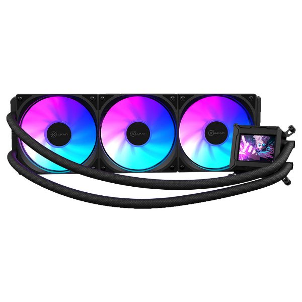 Imagem de WATER COOLER KALKAN AURA LCD 360MM PRETO ARGB KLK00103