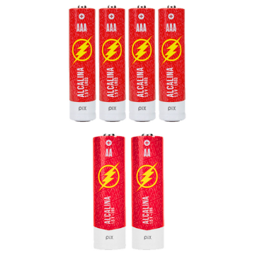 Mostrar detalhes de PILHA ALCALINA ULTRA AAA LR03 BLISTER C/ 4 PECAS + 2 PILHAS AA GRATIS PIX - 022-6007 Imagem de PILHA ALCALINA ULTRA AAA LR03 BLISTER C/ 4 PECAS + 2 PILHAS AA GRATIS PIX - 022-6007