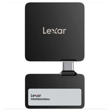 Imagem de SSD PORTATIL LEXAR 1TB HUB USB 3.2 PRETO - LSL400S001T-RNBNG