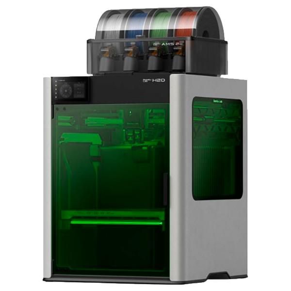 Imagem de IMPRESSORA 3D BAMBU LAB H2D LASER FULL COMBO 220V, 40W - PF003-M+SA007-HV1+SL002