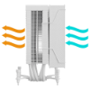 Imagem de COOLER PARA PROCESSADOR AERION ARGB TITAN CPU100 BRANCO