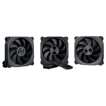 Imagem de KIT COOLER AERION ARGB VEIL S FAN100 PRETO 120MM