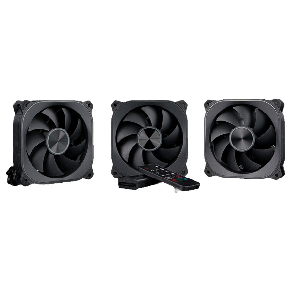 Imagem de KIT COOLER AERION ARGB VEIL S FAN100 PRETO 120MM