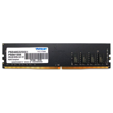 Mostrar detalhes de MEMORIA PATRIOT 8GB DDR4 3200MHZ 1.2 SIGNATURE - DESKTOP - PSD48G320082 Imagem de MEMORIA PATRIOT 8GB DDR4 3200MHZ 1.2 SIGNATURE - DESKTOP - PSD48G320082