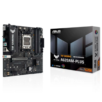 Mostrar detalhes de PLACA MAE (AMD) ASUS A620AM-PLUS TUF GAMING DDR5 AM5 Imagem de PLACA MAE (AMD) ASUS A620AM-PLUS TUF GAMING DDR5 AM5