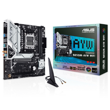 Mostrar detalhes de PLACA MAE (AMD) ASUS B650M-AYW WIFI DDR5 AM5 Imagem de PLACA MAE (AMD) ASUS B650M-AYW WIFI DDR5 AM5