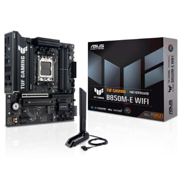 Mostrar detalhes de PLACA MAE (AMD) ASUS B850M-E WIFI TUF GAMING DDR5 AM5 Imagem de PLACA MAE (AMD) ASUS B850M-E WIFI TUF GAMING DDR5 AM5