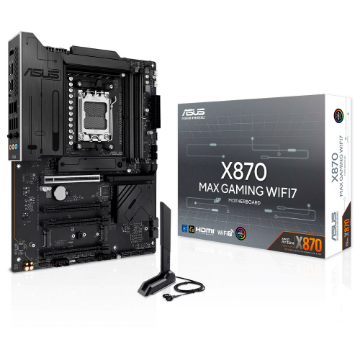 Mostrar detalhes de PLACA MAE (AMD) ASUS X870 MAX GAMING WIFI7 DDR5 AM5 Imagem de PLACA MAE (AMD) ASUS X870 MAX GAMING WIFI7 DDR5 AM5