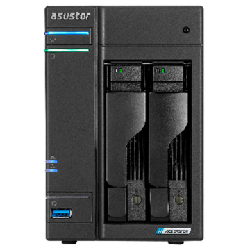 Imagem de STORAGE NAS ASUSTOR TORRE S/HD 2 BAIAS INTEL CELERON N5105 2 PORTAS LAN 2.5GB - AS6702T-US