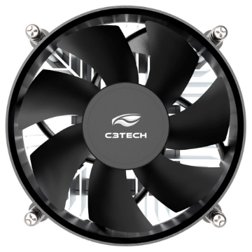Mostrar detalhes de COOLER PARA PROCESSADOR C3TECH 90MM FC-20BK Imagem de COOLER PARA PROCESSADOR C3TECH 90MM FC-20BK