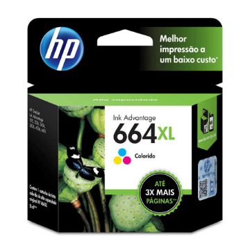 Mostrar detalhes de CARTUCHO HP F6V30AB N 664XL TRICOLOR Imagem de CARTUCHO HP F6V30AB N 664XL TRICOLOR