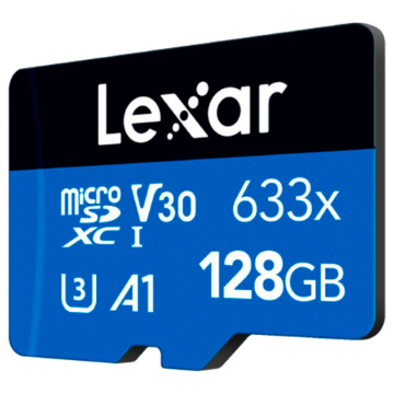 Mostrar detalhes de CARTAO DE MEMORIA MICRO SDXC C/ ADAPTER LEXAR HIGH PERFORMANCE 128GB - LSDMI128BB633A Imagem de CARTAO DE MEMORIA MICRO SDXC C/ ADAPTER LEXAR HIGH PERFORMANCE 128GB - LSDMI128BB633A