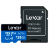 Imagem de CARTAO DE MEMORIA MICRO SDXC C/ ADAPTER LEXAR HIGH PERFORMANCE 128GB - LSDMI128BB633A