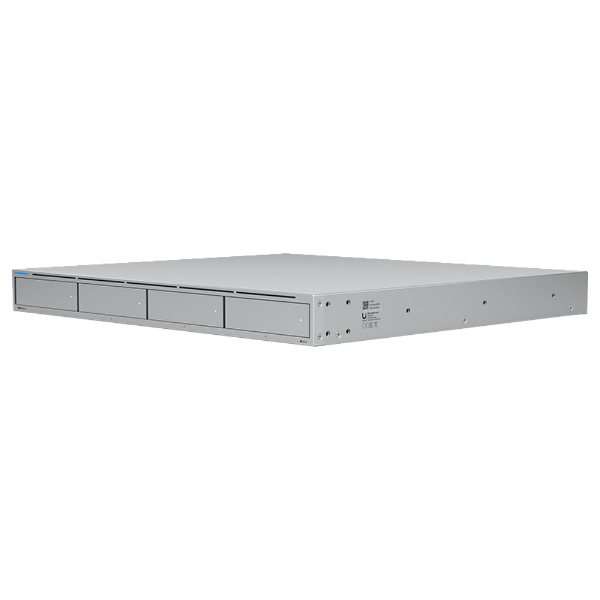 Imagem de STORAGE NAS UBIQUITI 1U 4BAIAS PARA HDD/SSD 2.5"/3.5" 02SFP+ 10GB MAIS 01LAN GIGA UNAS-PRO-4-BR RACK