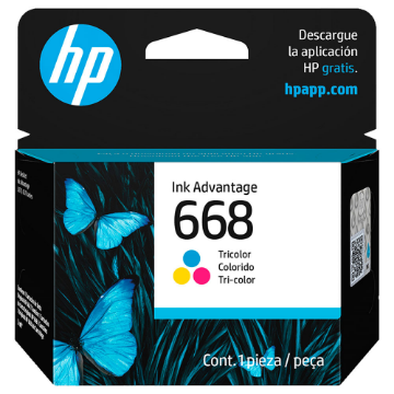 Mostrar detalhes de CARTUCHO HP 7FP36VL 668 TRICOLOR Imagem de CARTUCHO HP 7FP36VL 668 TRICOLOR