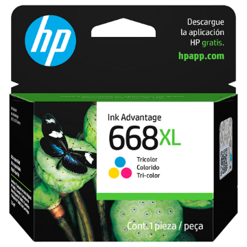 Mostrar detalhes de CARTUCHO HP 7FP38VL 668XL TRICOLOR Imagem de CARTUCHO HP 7FP38VL 668XL TRICOLOR