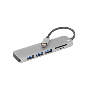 Mostrar detalhes de HUB USB-C 3.0 5 PORTAS COM LEITOR SD/TF 5+ - 018-7452 Imagem de HUB USB-C 3.0 5 PORTAS COM LEITOR SD/TF 5+ - 018-7452