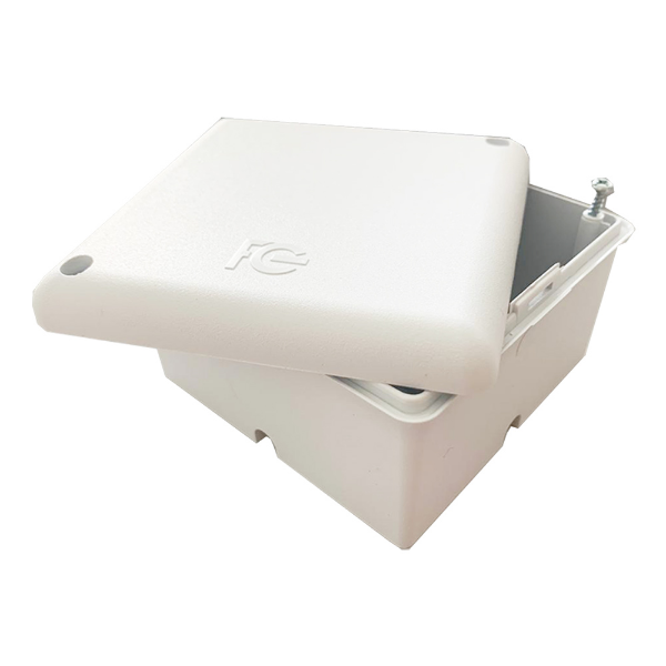 Imagem de CAIXA PLASTICA DE SOBREPOR PARA CFTV AMBIENTE INTERNO FCCX020N - FC FONTES