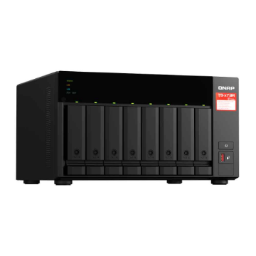 Imagem de STORAGE NAS QNAP 8 BAIAS AMD RYZEN V1500B 4 CORE 2.2GHZ 8GB 2X 2.5 GBE TORRE - TS-873A-8G-US