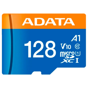 Mostrar detalhes de CARTAO DE MEMORIA SD ADATA CLASS 10UHS-I 128GB (MICRO + ADAPTADOR) AUSDX128GUICL10A1-RA1 Imagem de CARTAO DE MEMORIA SD ADATA CLASS 10UHS-I 128GB (MICRO + ADAPTADOR) AUSDX128GUICL10A1-RA1