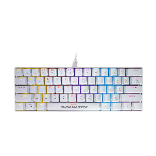 Imagem de TECLADO K-MEX MECANICO GAMER SPECTRAFURY BRANCO KBW8 RBG