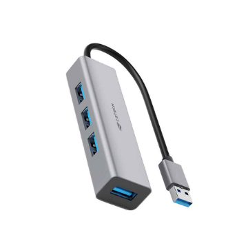 Mostrar detalhes de HUB USB C3TECH 3.0 4 PORTAS HU-340GY CINZA Imagem de HUB USB C3TECH 3.0 4 PORTAS HU-340GY CINZA