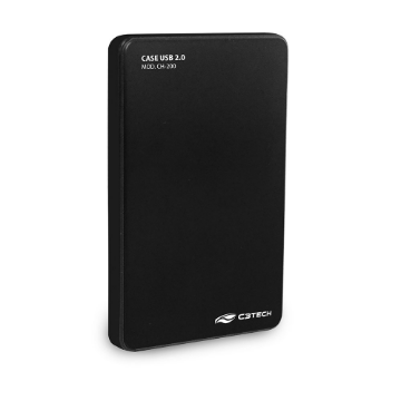 Mostrar detalhes de GAVETA P/ HDD EXT 2.5" C3TECH CH-200BK USB 2.0 PRETA Imagem de GAVETA P/ HDD EXT 2.5" C3TECH CH-200BK USB 2.0 PRETA