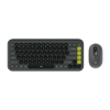 Imagem de KIT MOUSE E TECLADO LOGITECH POP ICON SEM FIO GRAFITE - 920-013056