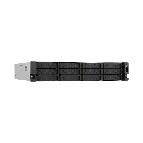 Imagem de STORAGE NAS QNAP 12 BAIAS AMD RYZEN 5 7000 6 CORE, 5.1 GHz, 16GB RAM, 1x 2.5GBE RJ45, RACK 2U TS-h1277AXU-RP-R5-16G-US