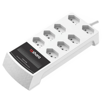 Mostrar detalhes de PROTETOR DPS TS SHARA C/ 8 TOMADAS 10A BIV/BIV BRANCO - 631 Imagem de PROTETOR DPS TS SHARA C/ 8 TOMADAS 10A BIV/BIV BRANCO - 631