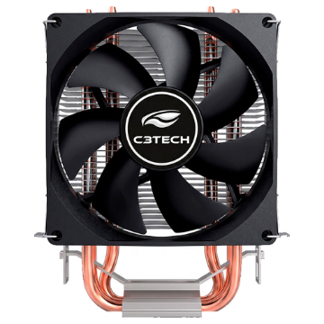 Mostrar detalhes de COOLER PARA PROCESSADOR C3TECH 90MM FC-110BK Imagem de COOLER PARA PROCESSADOR C3TECH 90MM FC-110BK
