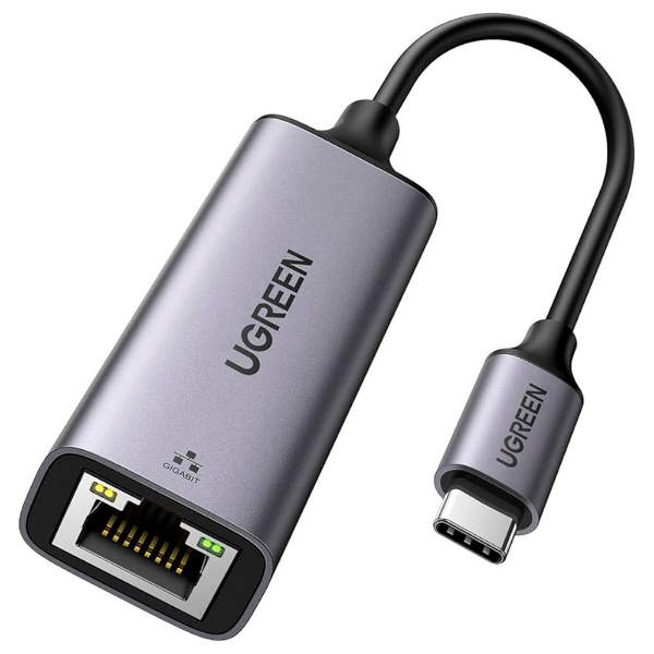 Imagem de ADAPTADOR USB UGREEN USB-C 3.1 PARA RJ45 GIGA CINZA - CM199