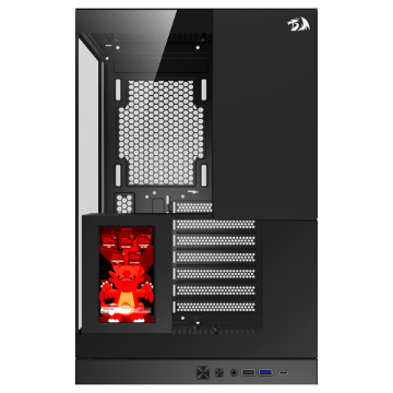 Imagem de GABINETE GAMER REDRAGON ETERNAL PRO COM TELA LCD SEM FAN PRETO CA-613B