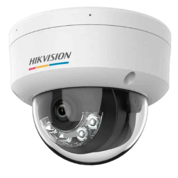 Imagem de Camera Hikvision IP ColorVu Smart Hybrid Light 4MP Dome 2.8mm Luz Branca 30m Mic Embutido IK08 IP67 DS-2CD1147G2H-LIU