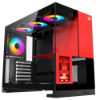 Imagem de GABINETE GAMER REDRAGON ETERNAL PRO COM TELA LCD SEM FAN PRETO E VERMELHO CA-613BR