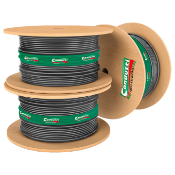 Imagem de CABO DE REDE CAT5E F-UTP CMX LANDUTTI BLINDADO 500M PT CONDUTTI