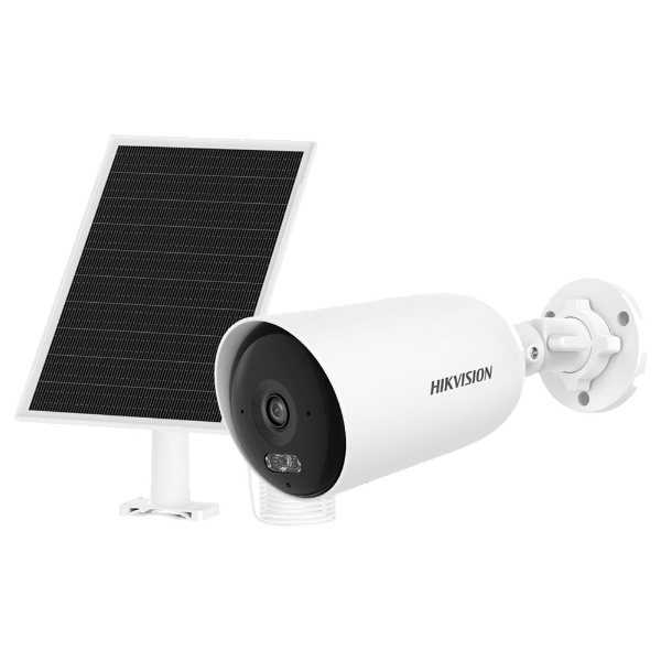 Imagem de Camera Hikvision IP 4MP ColorVu Painel Solar 4G IR 30m Mic Biderecional IP66 DS-2CFS04/4G/LA