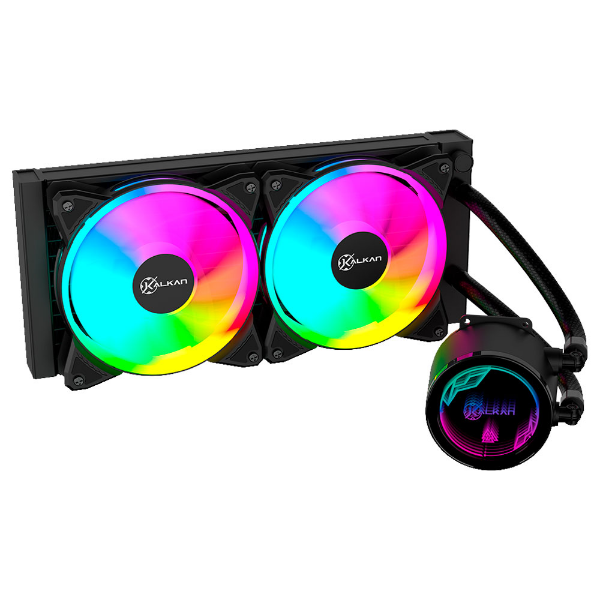 Imagem de WATER COOLER KALKAN IOTA V2 240MM RGB PRETO KLK00068