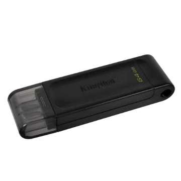 Mostrar detalhes de PEN DRIVE KINGSTON DATATRAVELER 70 64GB USB-C - DT70/64GB Imagem de PEN DRIVE KINGSTON DATATRAVELER 70 64GB USB-C - DT70/64GB