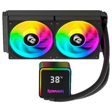 Mostrar detalhes de WATER COOLER REDRAGON 240MM ARGB PRETO CCW-1021 Imagem de WATER COOLER REDRAGON 240MM ARGB PRETO CCW-1021