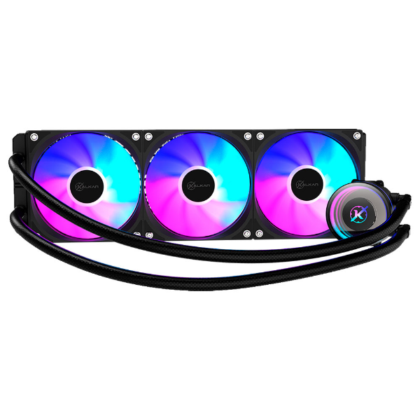 Imagem de WATER COOLER KALKAN AURA LITE 360MM ARGB PRETO KLK00099
