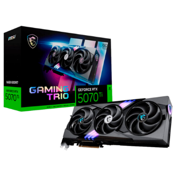Imagem de PLACA DE VIDEO MSI GEFORCE RTX 5070 TI GAMING TRIO OC 16GB GDDR7 256BITS 912-V531-272