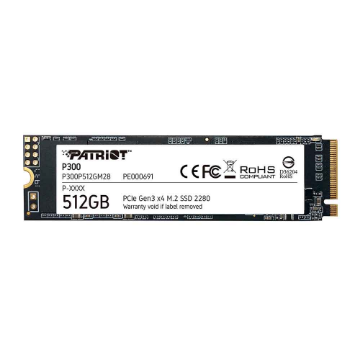 Mostrar detalhes de SSD PATRIOT P300 512GB M.2 2280 NVME PCIE GEN 3x4 - P300P512GM28 Imagem de SSD PATRIOT P300 512GB M.2 2280 NVME PCIE GEN 3x4 - P300P512GM28