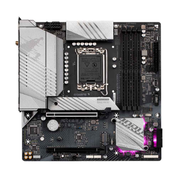 Mostrar detalhes de PLACA MAE (INTEL) GIGABYTE B760M AORUS ELITE AX DDR4 1.2 LGA1700 12° 13° E 14° GERACAO Imagem de PLACA MAE (INTEL) GIGABYTE B760M AORUS ELITE AX DDR4 1.2 LGA1700 12° 13° E 14° GERACAO