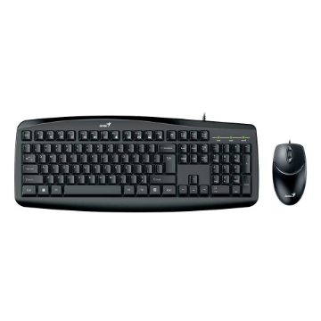 Imagem de KIT MOUSE E TECLADO GENIUS SMART KM-200 COM FIO USB