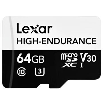 Imagem de CARTAO DE MEMORIA MICRO SDHC/XC LEXAR HIGH ENDURANCE 64GB - LMSHGED064G-BCNNG