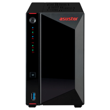 Imagem de STORAGE NAS ASUSTOR TORRE S/HD 2 BAIAS INTEL CELERON N5105 2 PORTAS LAN 2.5GB - AS5402T-BR