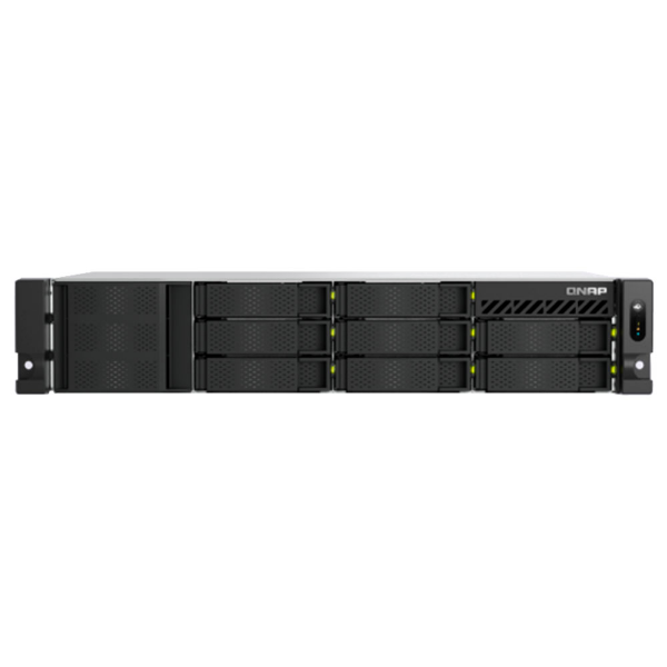 Imagem de STORAGE NAS QNAP 8 BAIAS SATA + 2 NVME INTEL 4-CORE COM PORTA DE 2.5GB 2U - TS-H1065EU-8G